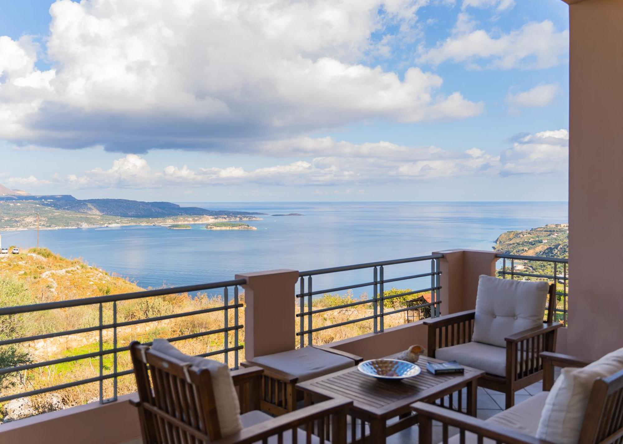Deluxe Villa Kamba With Sea View Aptera Exterior photo